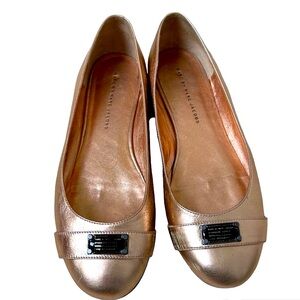 Marc by Marc Jacobs Rose Gold Ballet Flats - size 39-EUC
